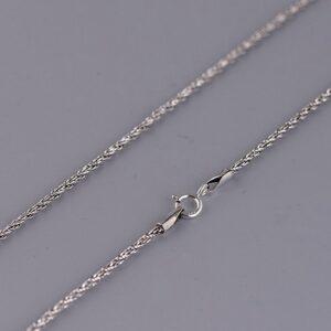 s925 sterling silver rope chain necklace, oxidized silver rope necklace