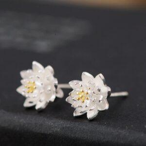 Daisy earrings, stud earrings, s925 sterling silver earrings, a pair earrings