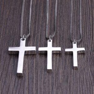 cross pendant, simple pendant, s925 sterling silver pendant