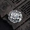 peony brooch, flower brooch, s925 sterling silver, retro brooch, silver brooch, silver pin