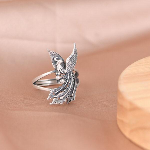 phoenix pendant, phoenix earrings, phoenix ring, s925 sterling silver pendant - Image 10