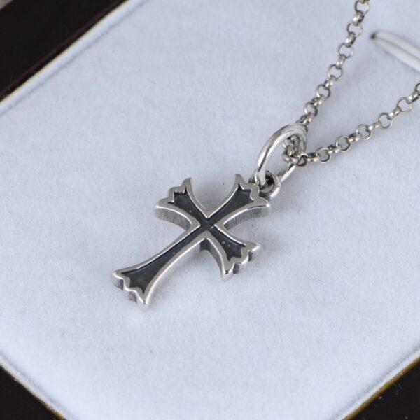 cross pendant, s925 sterling silver pendant - Image 2