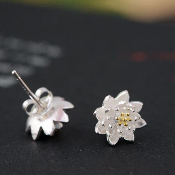 Daisy earrings, stud earrings, s925 sterling silver earrings, a pair earrings - Image 5
