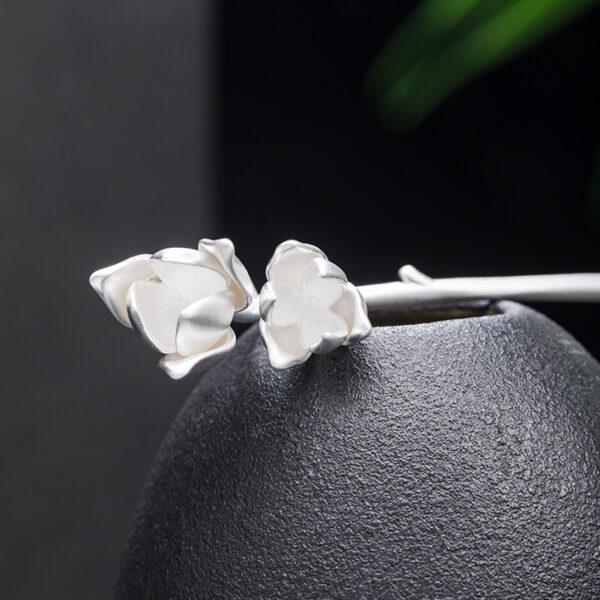 Magnolia hairpin, flowers hairpin, silver hairpin, s925 sterling silver, hair stick - Image 6