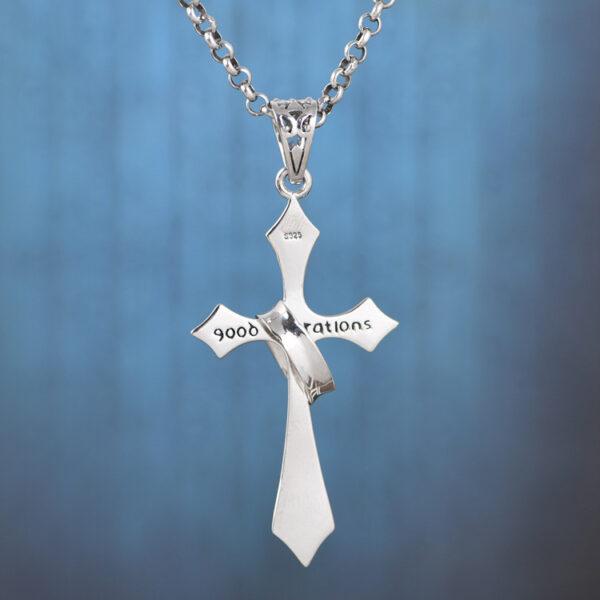 cross pendant, flower pendant, retro pendant s925 sterling silver pendant - Image 7