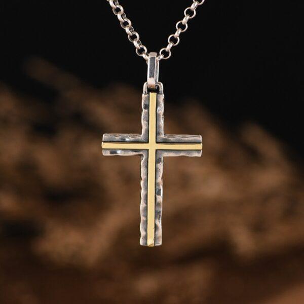 cross pendant, simple cross, cross ring, s925 sterling silver pendant - Image 9