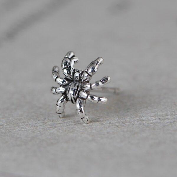 spider earrings, stud earrings, sterling silver earrings, a pair earrings - Image 4