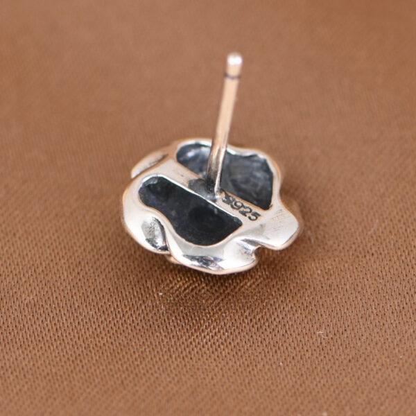 rose earrings, stud earrings, sterling silver earrings, a pair earrings - Image 5