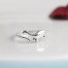 S925 Sterling Silver Dinosaur Adjustable Open Ring