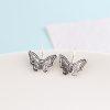 S925 Sterling Silver Butterfly Drop Earrings