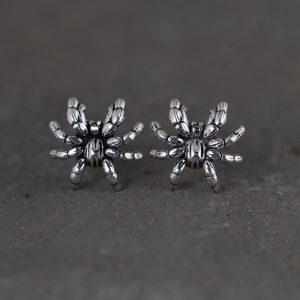 S925 Sterling Silver Spider Stud Earrings